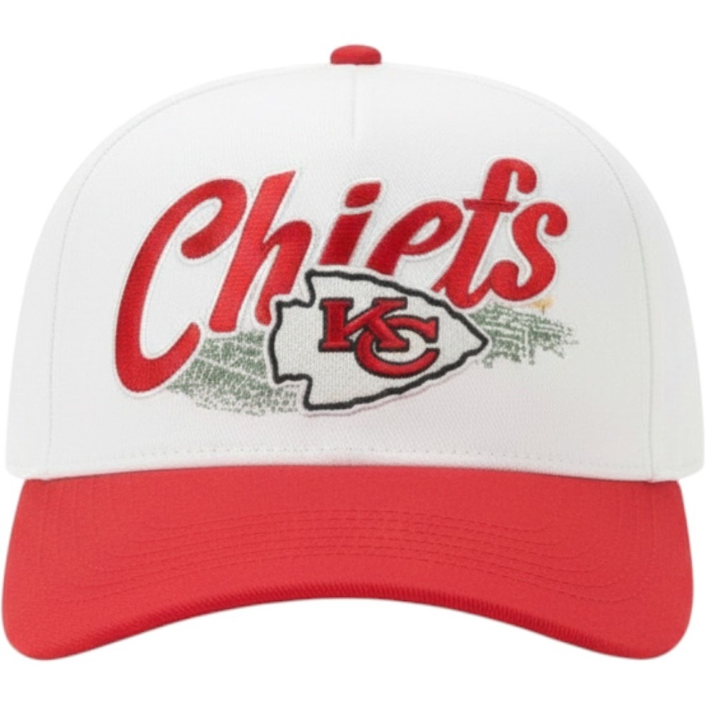 Kansas City Chiefs 47 Brand Hitch Snapback Hat White Red Adjustable NFL Cap